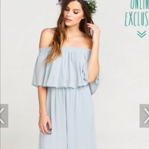 Steel blue Hacienda Dress